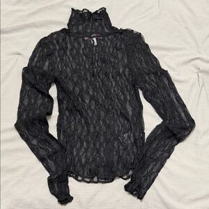 Urban Outfitters Black Lace Blouse